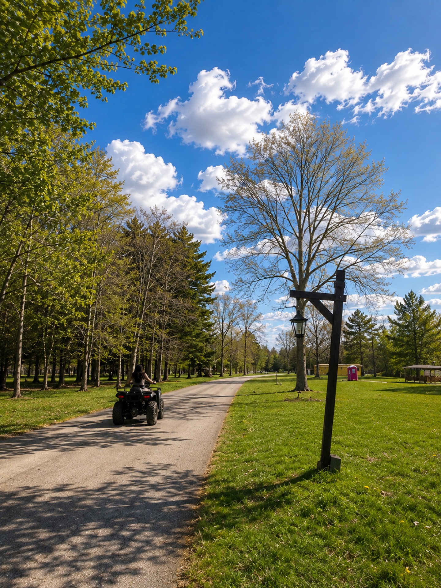 Resort pathway leading to the archery range at 9 Lake Resort